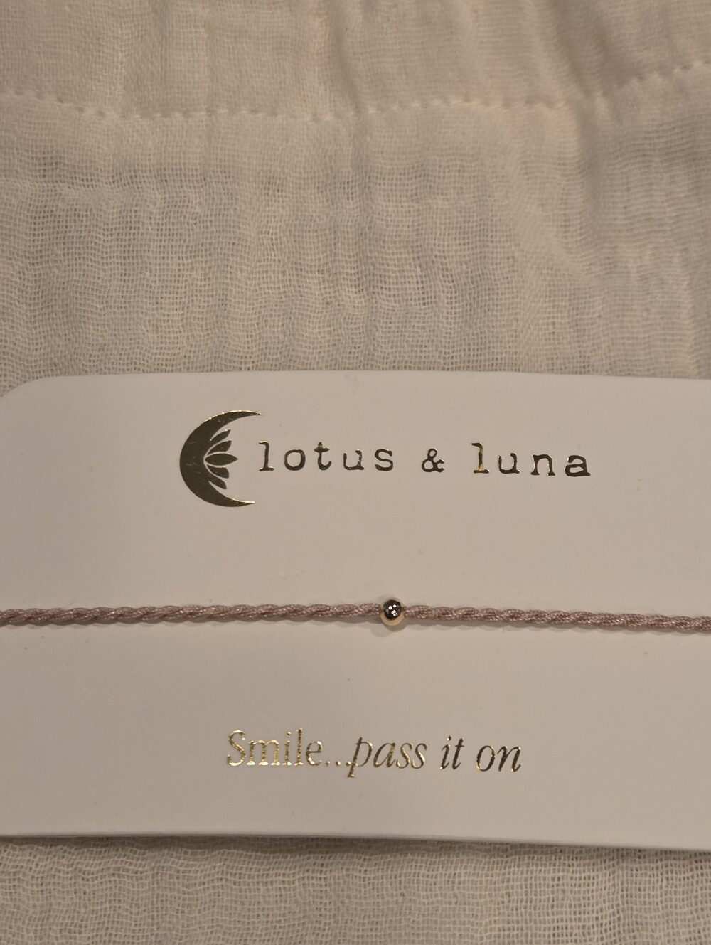 Lotus and Luna Mauve Bracelet